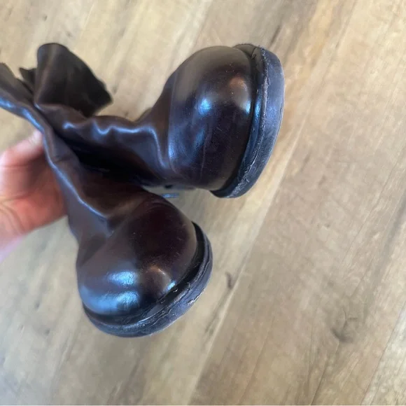 AS98 Brown Leather Booties - Picture 5 of 10